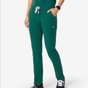 FIGS Hunter Green Petite Yola Pants